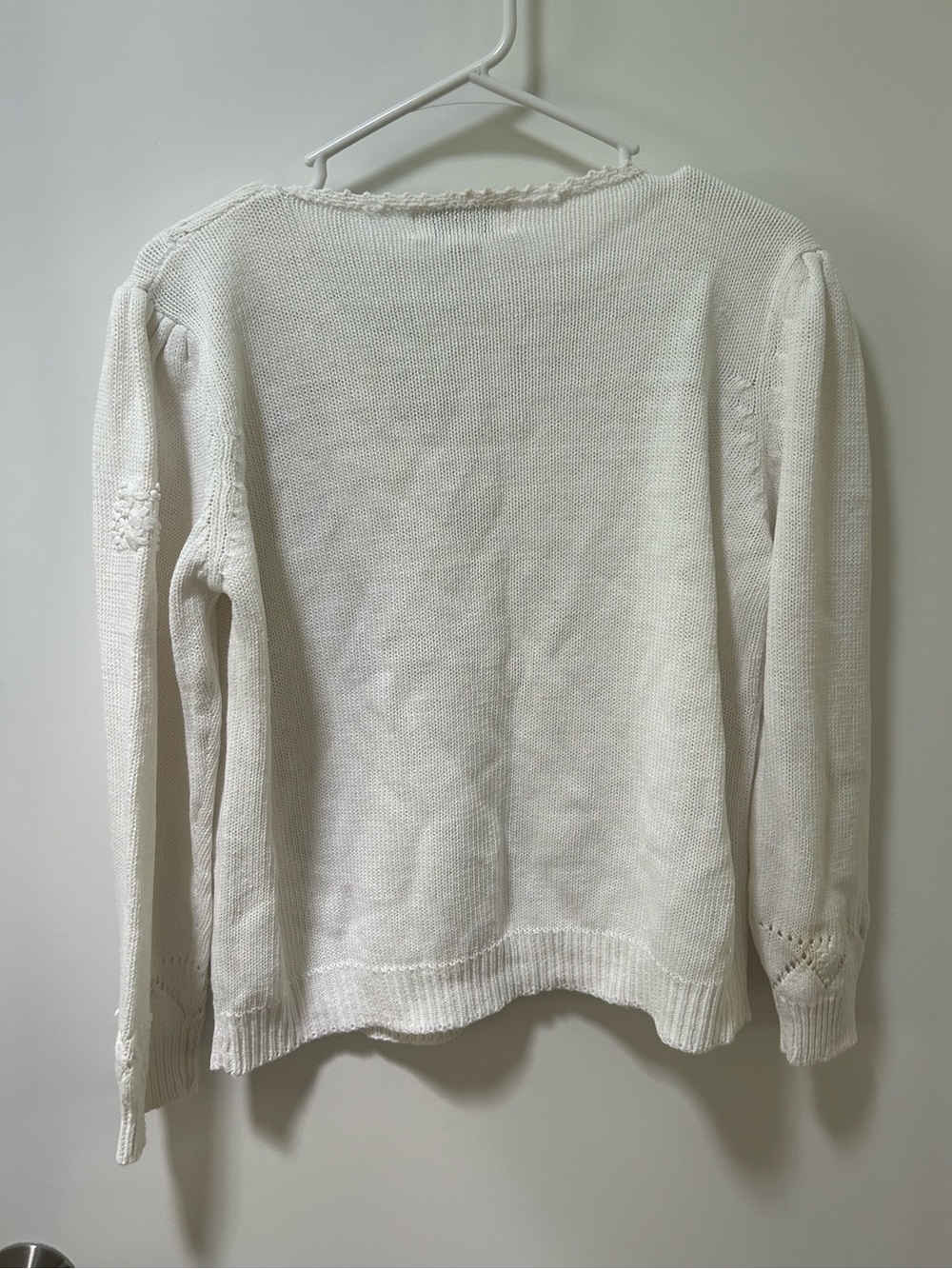 Vintage Cotton and Ramie Cottage Core Sweater Size Medium - Picture 7 of 8